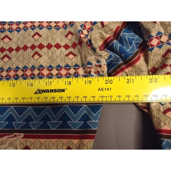 Wrangler Western Wear For Women Multicolored Aztec Print Button Up Shirt Medium - Picture 5 of 8